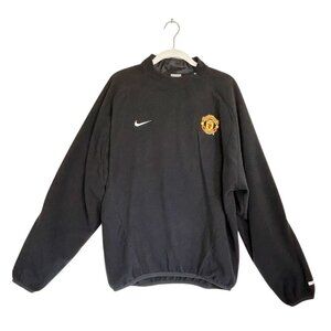 Nike Y2K Manchester United Therma-Fit Fleece Pullover in Black - Sz M